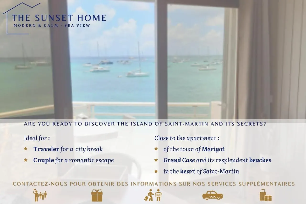 Les Pieds Dans L'Eau Calme & Vue Mer Marigot Apartment Marigot   Marigot (Saint Martin)
